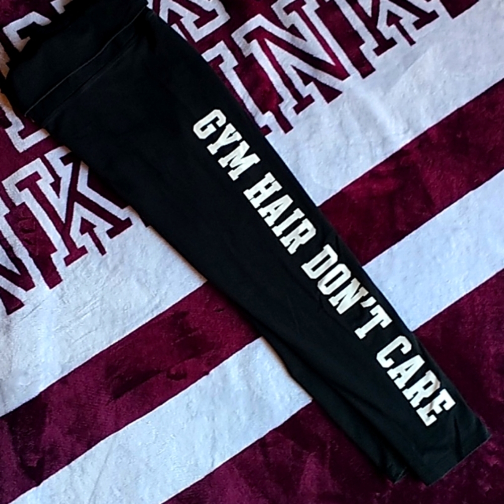 Pink Vs leggings (HTF)